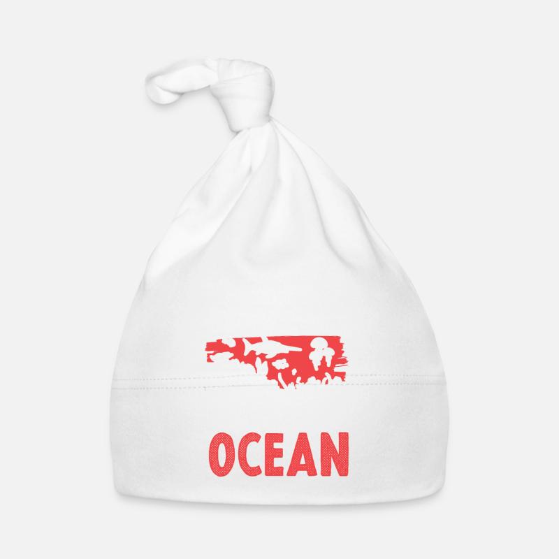 save the ocean mädchen Baby Bio-Mütze