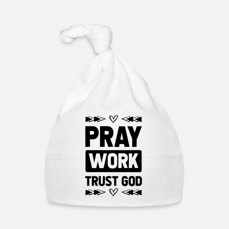 Pray Trust God Organic Baby Cap