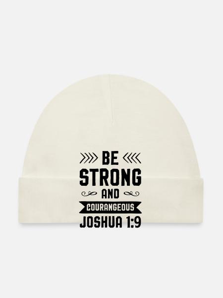 Bible Verses - Organic Baby Cap - white - Front