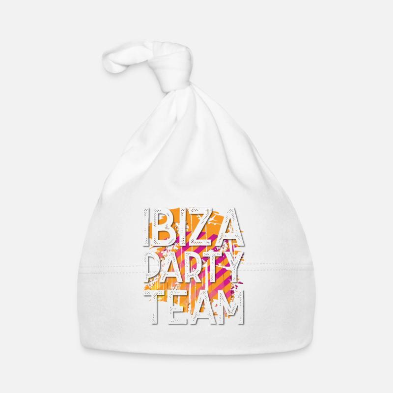 Ibiza Party Team Baby Bio-Mütze