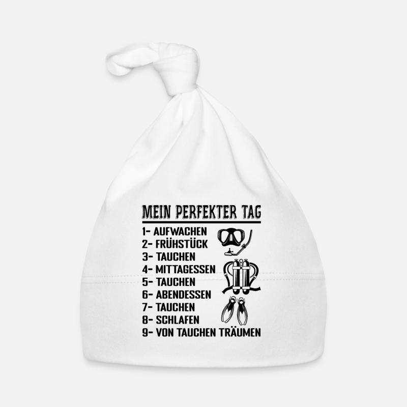 Tauchen mein perfekter tag Taucher Bonnet bio Bébé