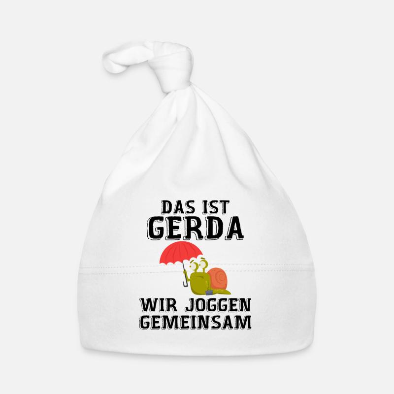 Das Ist Gerda Wir Joggen Gemeinsam Organic Baby Cap