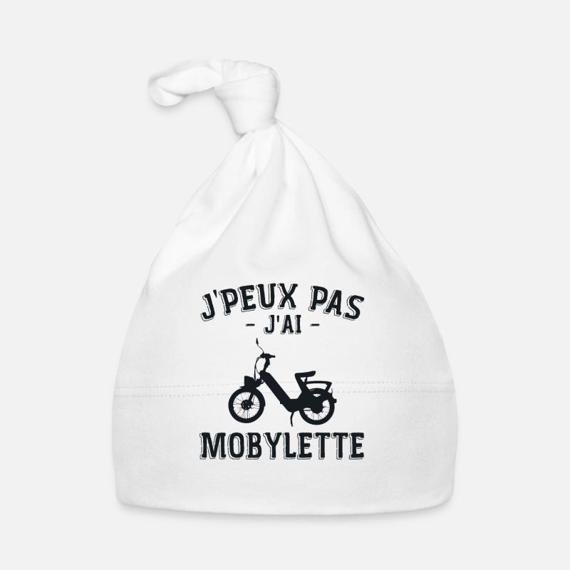 I can't I have Moped Gift Mob Organic Baby Cap