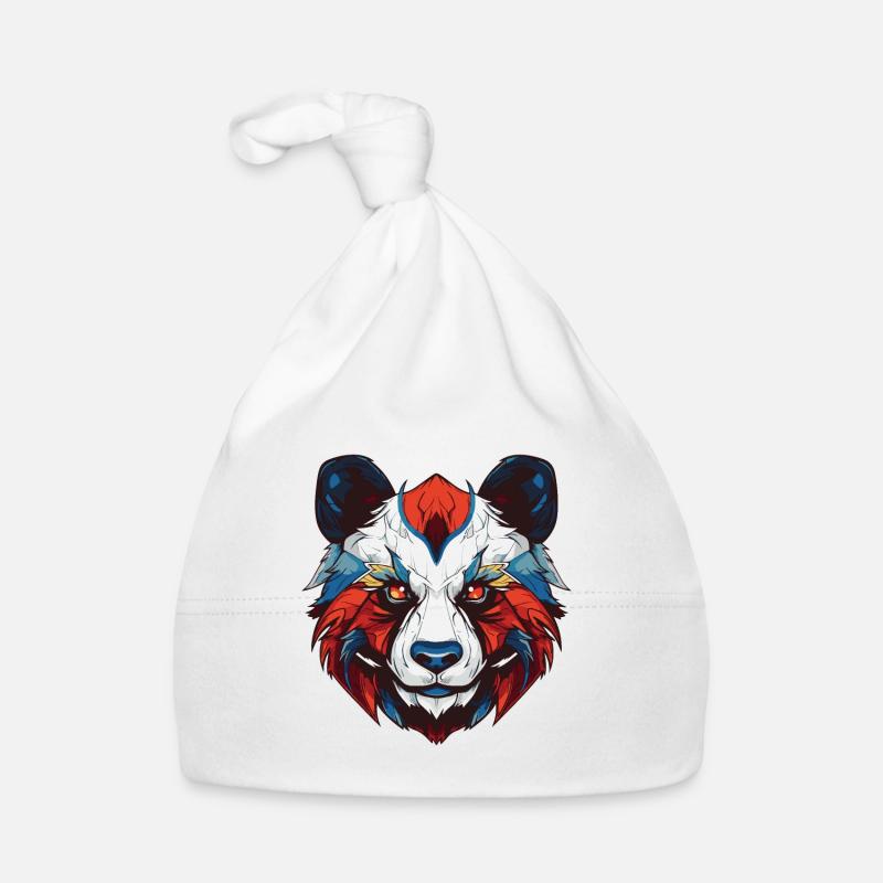 Panda Portrait Organic Baby Cap