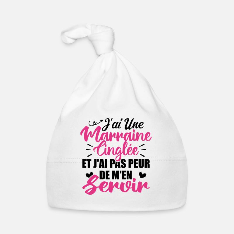 J'ai Une Marraine Cinglée Et Je Peux M'en Servir Bonnet bio Bébé