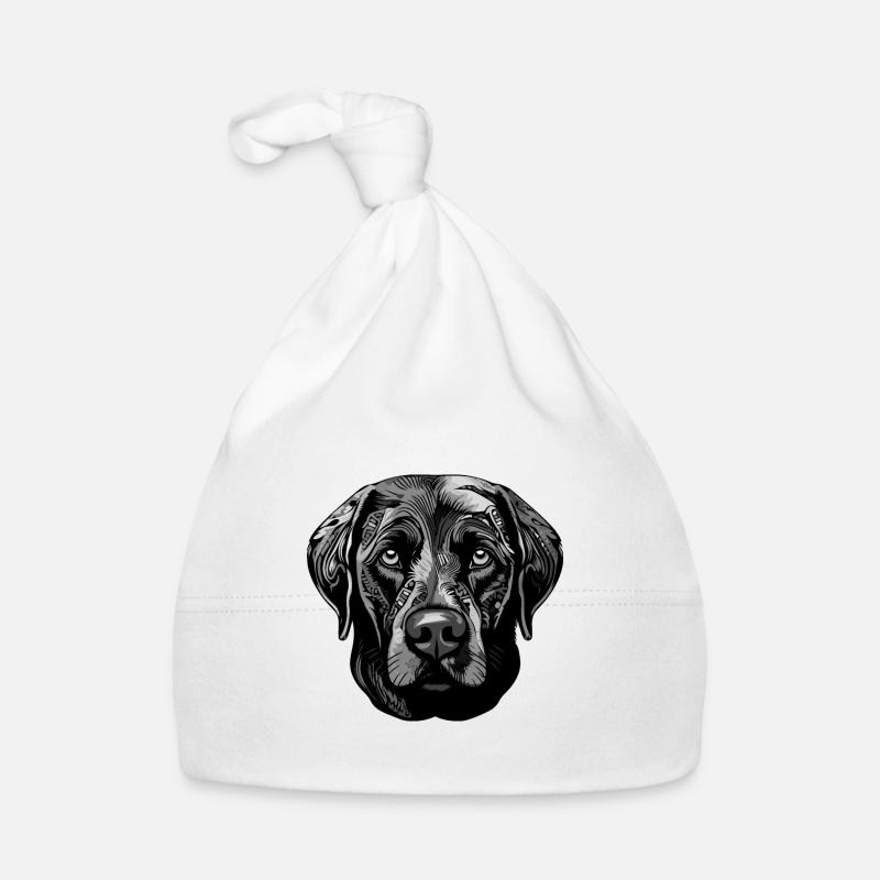 Portrait de chien Labrador Bonnet bio Bébé
