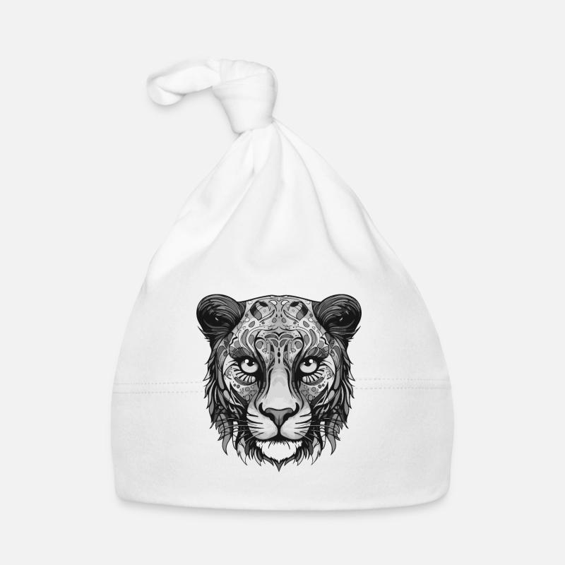 Cheetah Portrait Organic Baby Cap