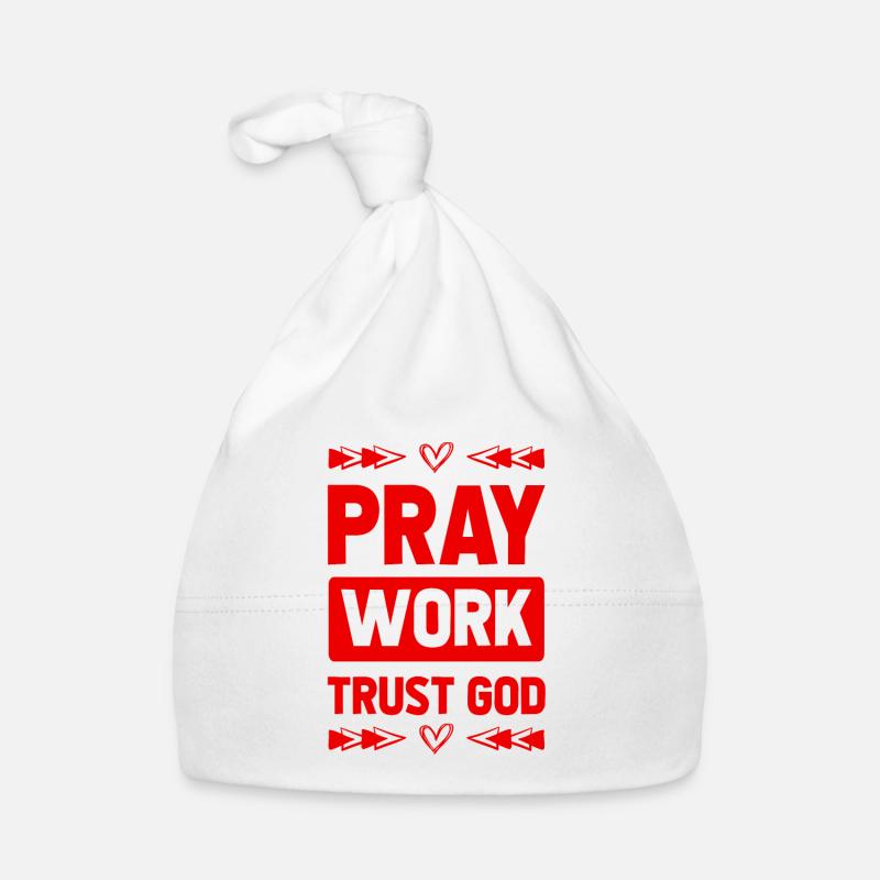 Pray Trust God Organic Baby Cap