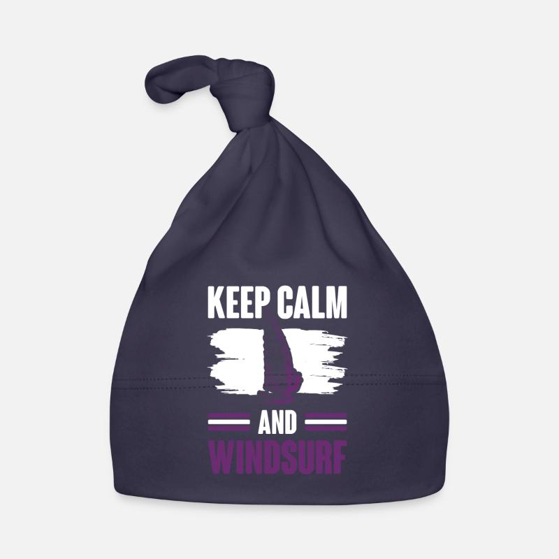 Keep Calm Windsurfing Organic Baby Cap