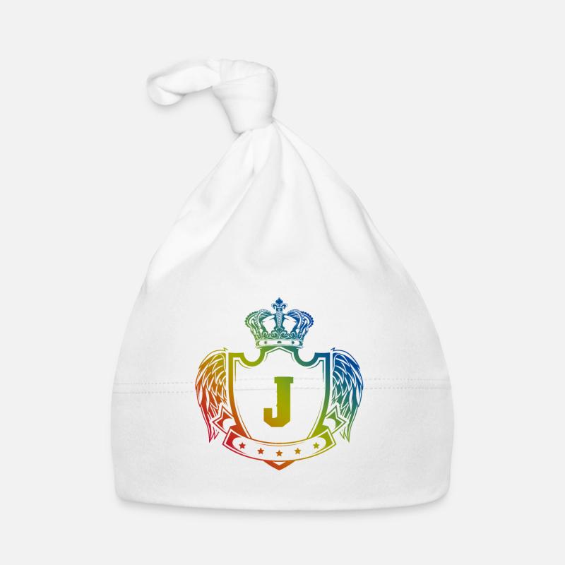 Armoiries de la lettre J Bonnet bio Bébé