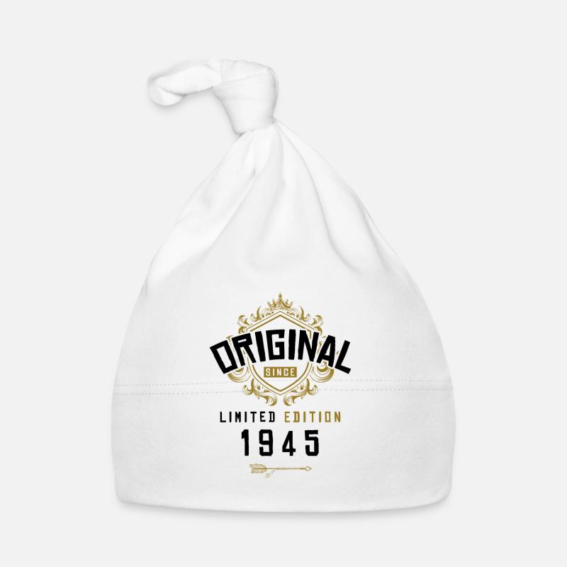 1945 limited edition birthday Organic Baby Cap
