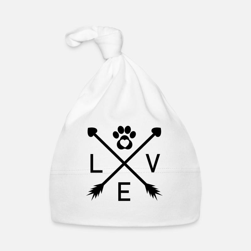 Amour de chien avec pattes Amour de chien avec chien de patte Bonnet bio Bébé
