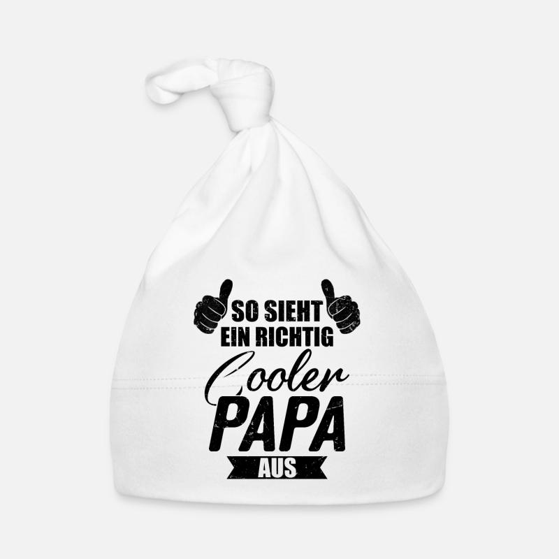 So sieht ein Cooler Papa aus Papi Vater Vatertag Bonnet bio Bébé