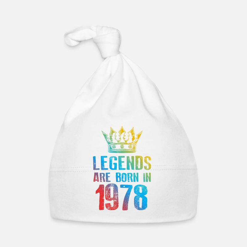 1978 Legends Born In Organic Baby Cap