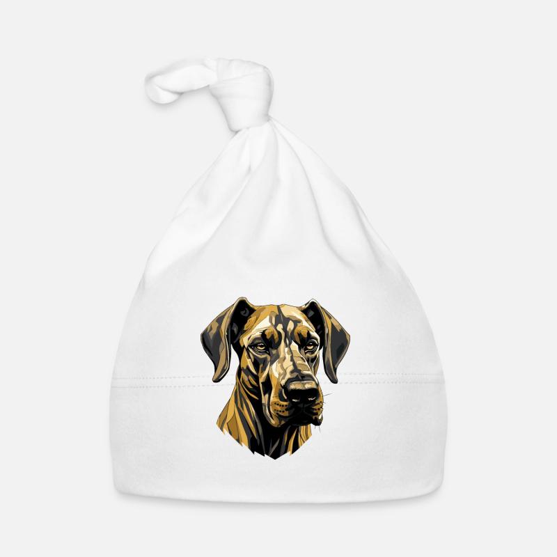 Dogue allemand tête de chien Bonnet bio Bébé