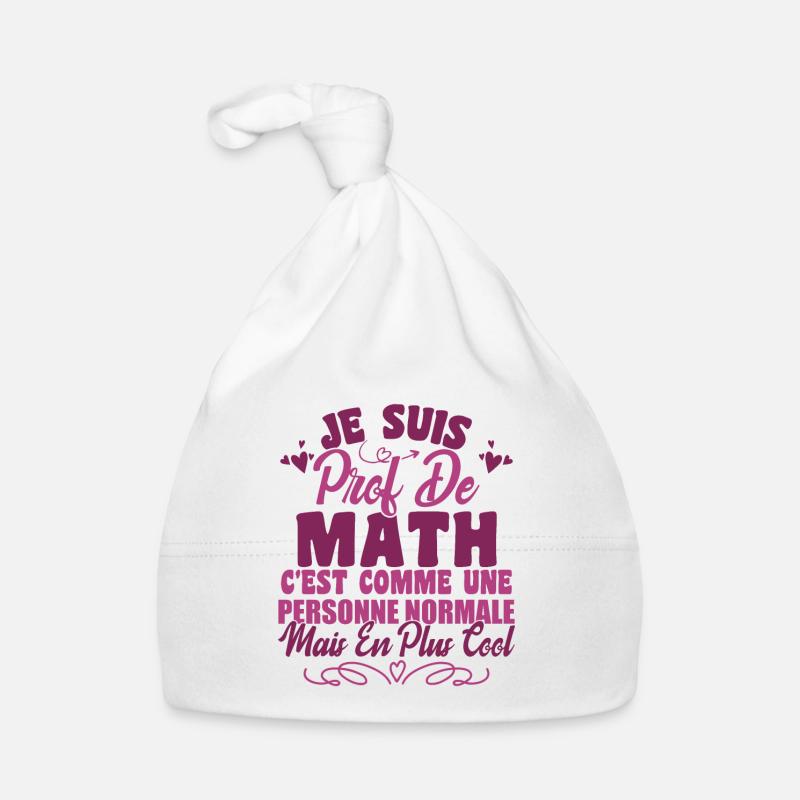 Je Suis Prof De Maths Bonnet bio Bébé