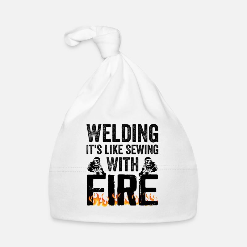 Welding It's Like Sewing With Fire Organic Baby Cap
