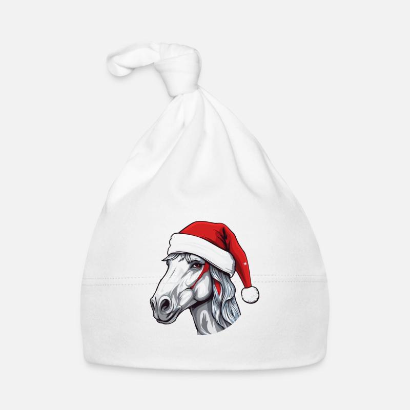 Tête de cheval Noël Noël Bonnet bio Bébé