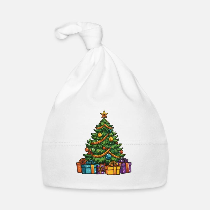 Fir Christmas Christmas Tree Organic Baby Cap