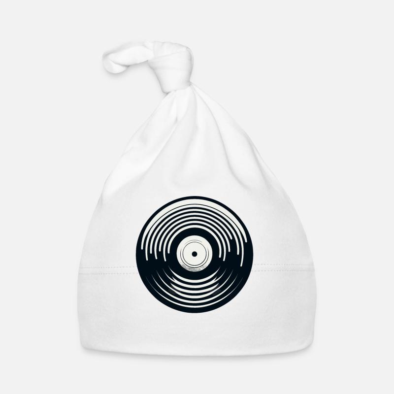 Vinyl Record Organic Baby Cap