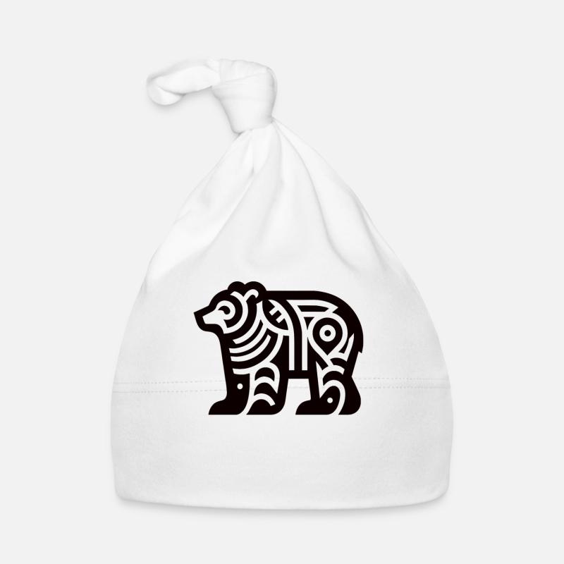 Bear Native American Zodiac Organic Baby Cap