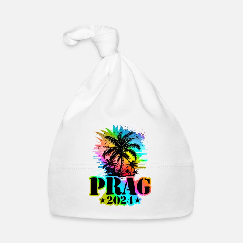 Prag 2024 Urlaub Bunt Baby Bio-Mütze