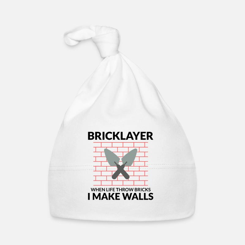 Bricklayer Wisdom: Turning Life's Bricks into Wall Organic Baby Cap