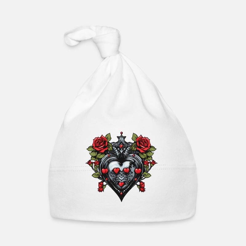 Herz Symbol Liebe Baby Bio-Mütze