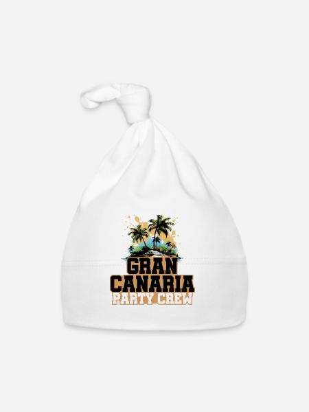 Gran Canaria Party Crew Holidays - Organic Baby Cap - white - Front