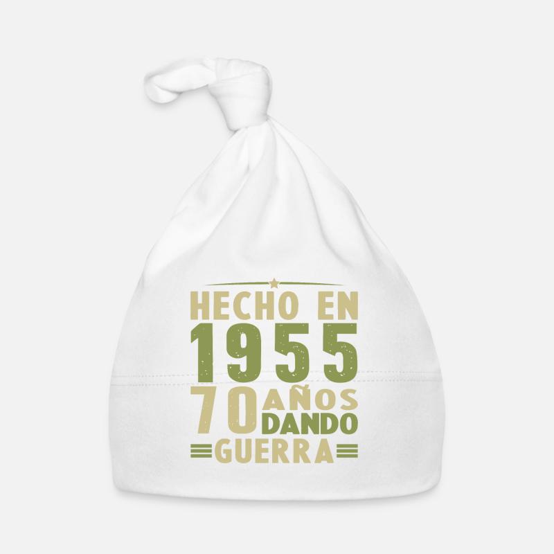 Made in 1955 70 Year Old Birthday Gift Organic Baby Cap