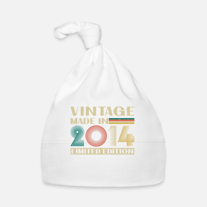 2014 Vintage Retro Geburtstagsgeschenk Baby Bio-Mütze