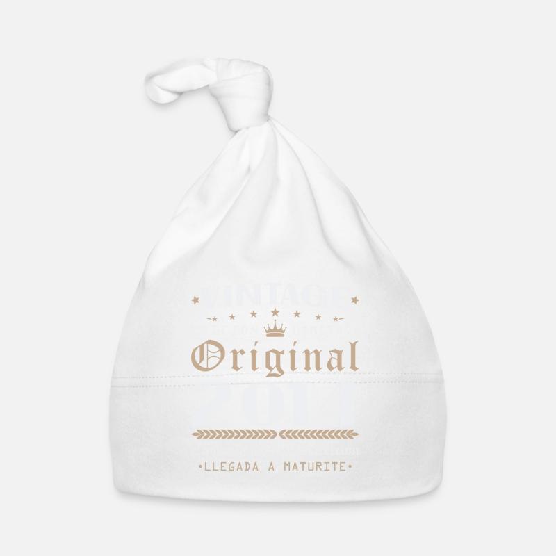 Vinatge 2014 Birthday Gift Organic Baby Cap