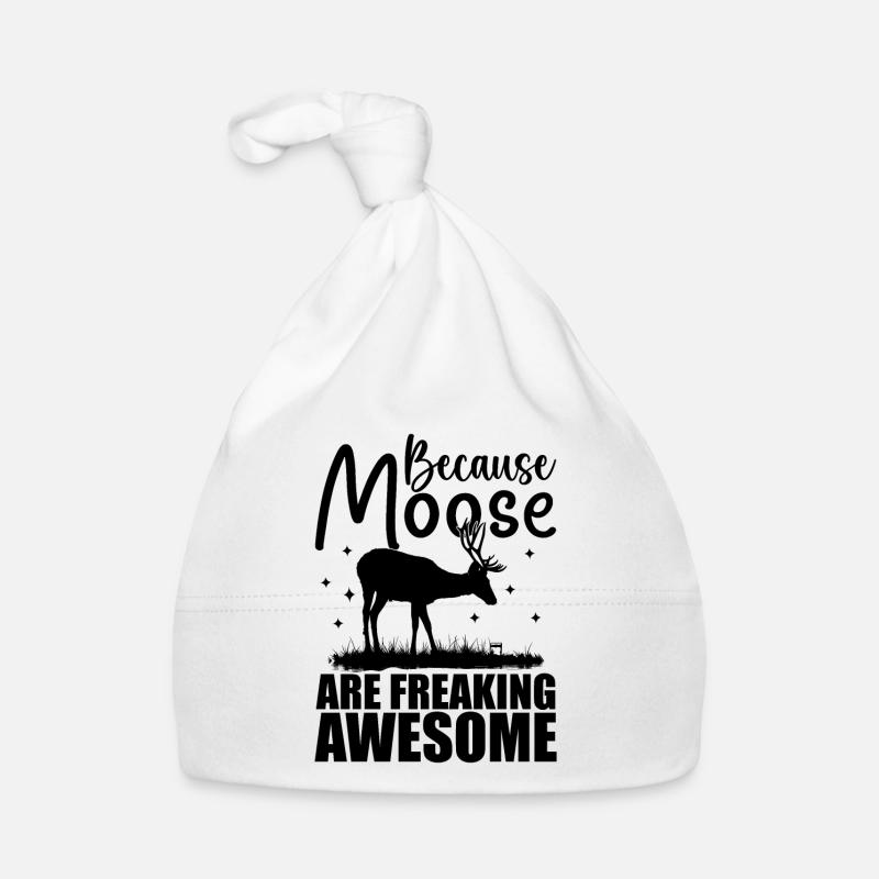 Because Moose Are Freaking Awesome | Moose Lover Bonnet bio Bébé