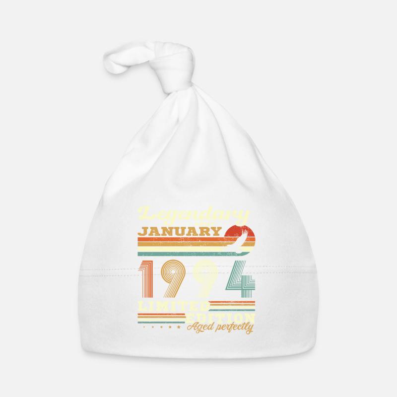 Janvier 1994 retro vintage anniversaire 1994 Bonnet bio Bébé
