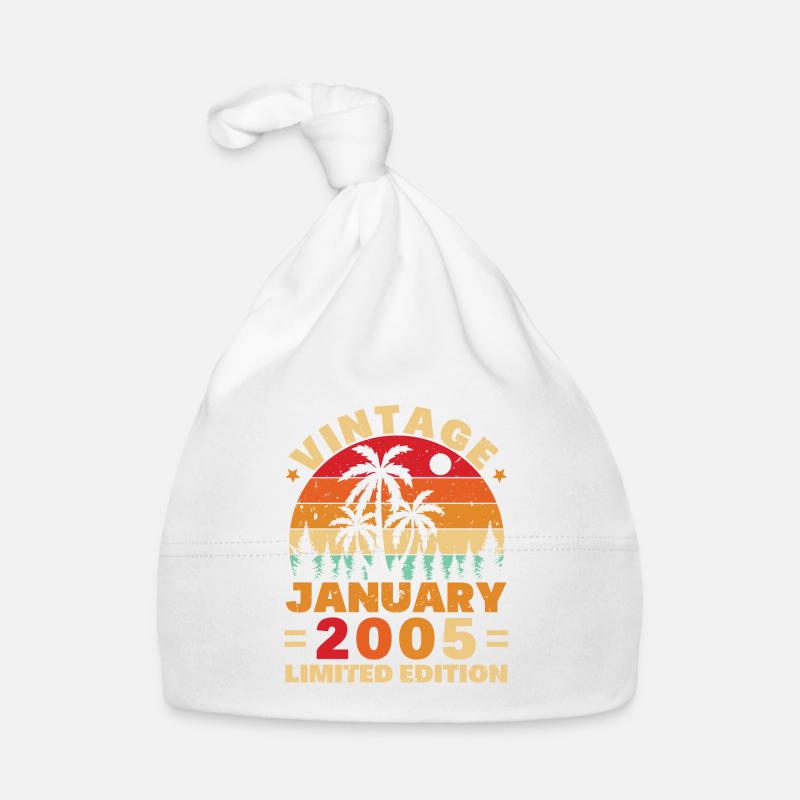 Cadeau D'anniversaire Nées En Janvier 2005 Bonnet bio Bébé