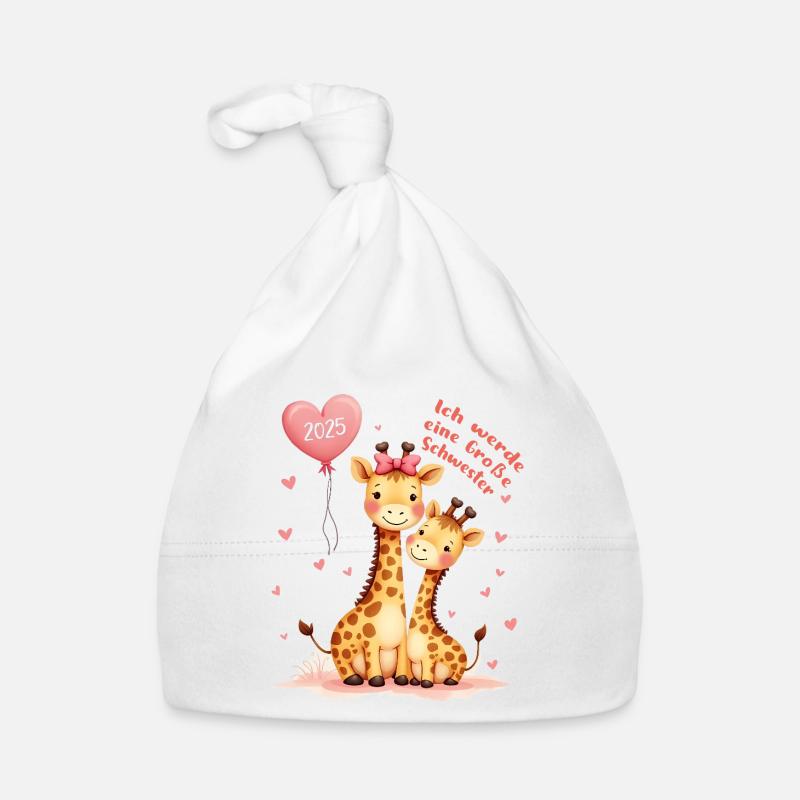 Ich werde große Schwester 2025 Baby Bio-Mütze