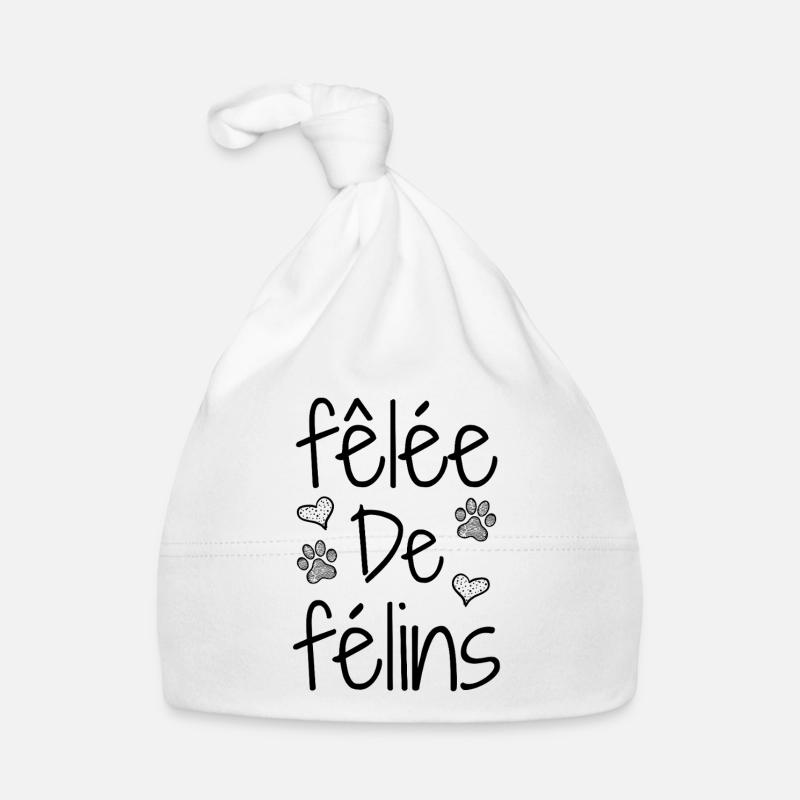 CRACKED WITH FELINES! (chat) - Puns - Francois Organic Baby Cap