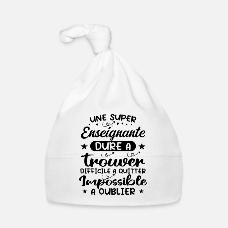 A Great Teacher - Teacher Gift Organic Baby Cap