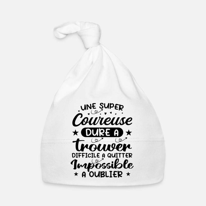 Une Super Coureuse - Cadeau coureuse Bonnet bio Bébé