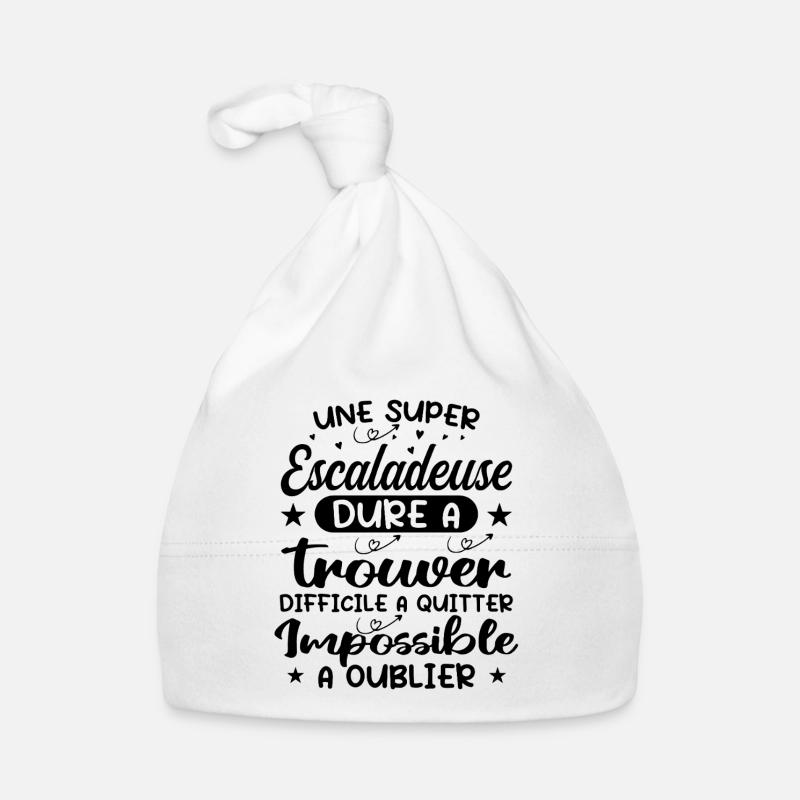 Une Super Escaladeuse - Cadeau escaladeuse Bonnet bio Bébé