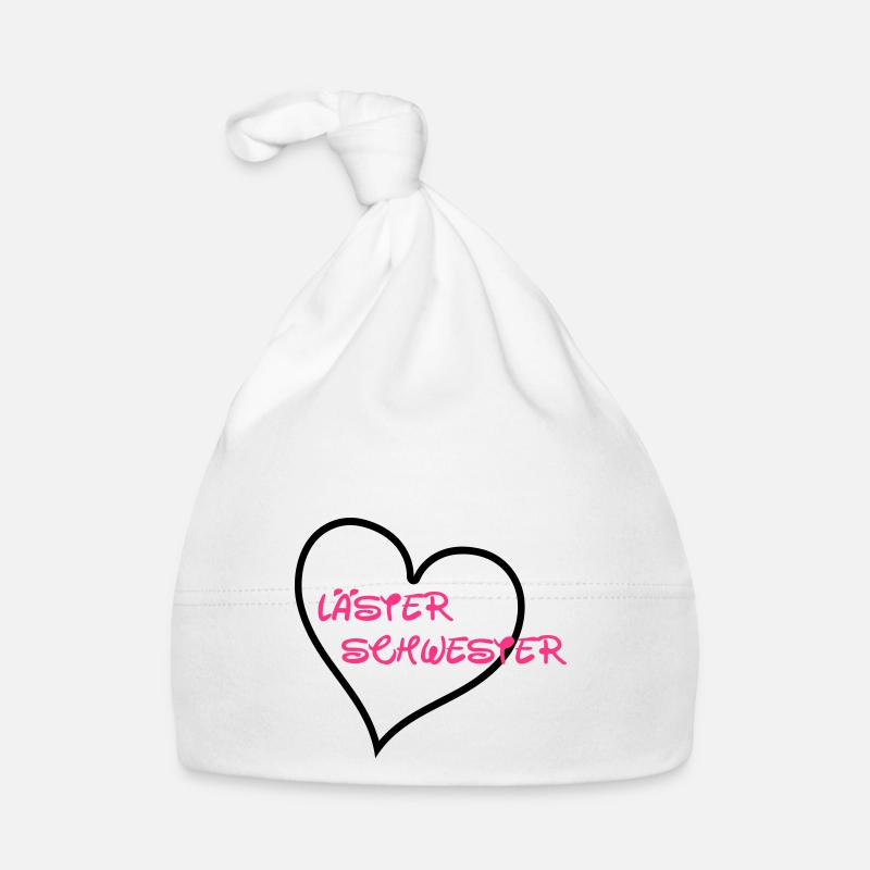 Läster Schwester Herz Baby Bio-Mütze