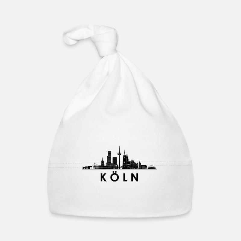 Köln Silhouette Kölner Dom Deutschland Cologne Baby Bio-Mütze