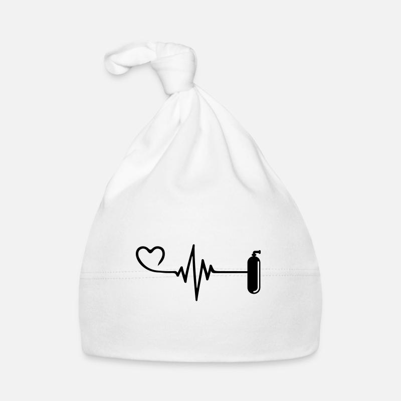 Oxygen Diving Pulse Heart Organic Baby Cap