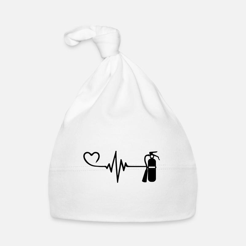 Fire Extinguisher Pulse Heart Love Organic Baby Cap