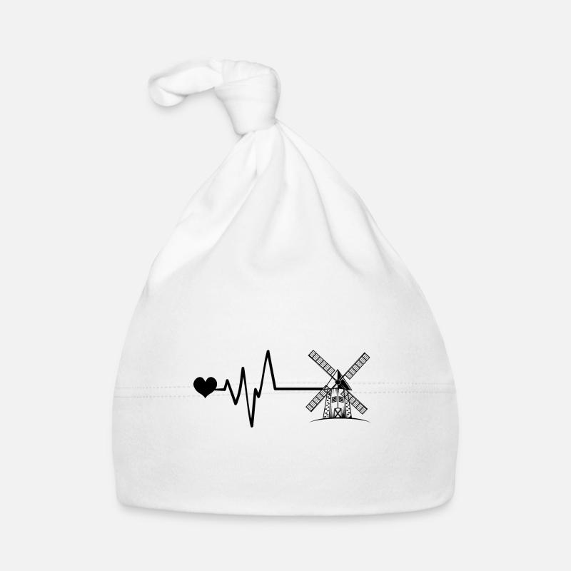 Moulin à vent Pulse Coeur Amour Bonnet bio Bébé
