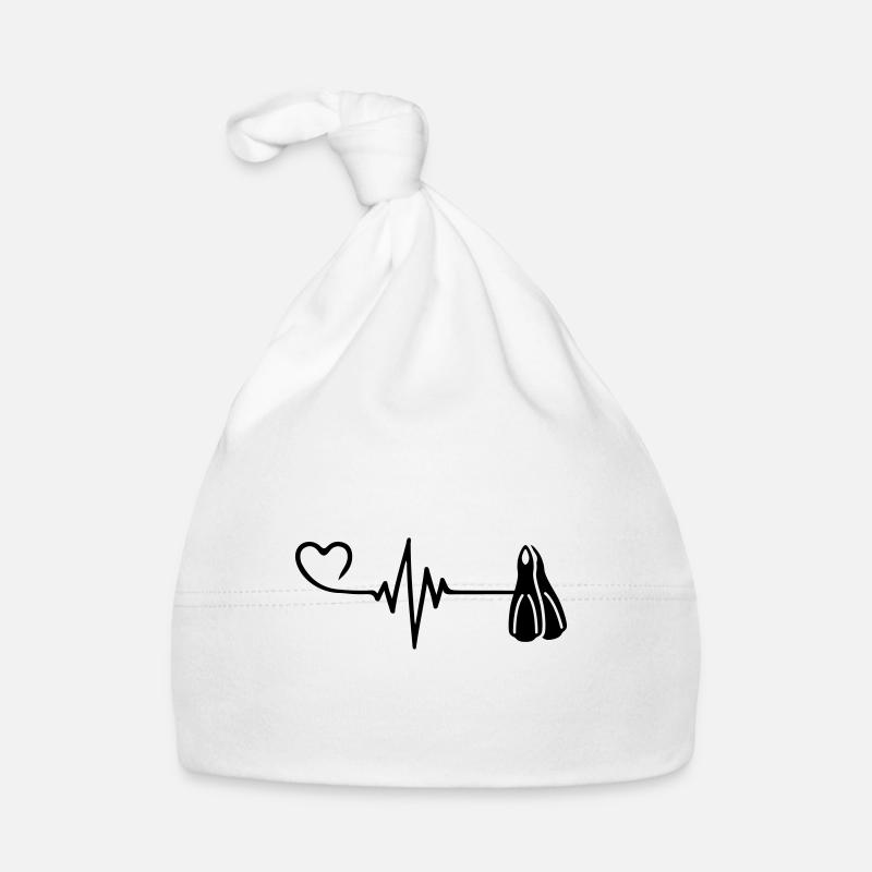 Nageoires de plongée à cœur pulsé Bonnet bio Bébé