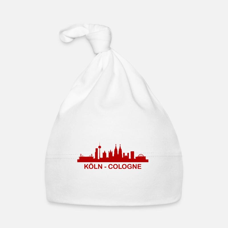 Köln Skyline Cologne Germany Organic Baby Cap