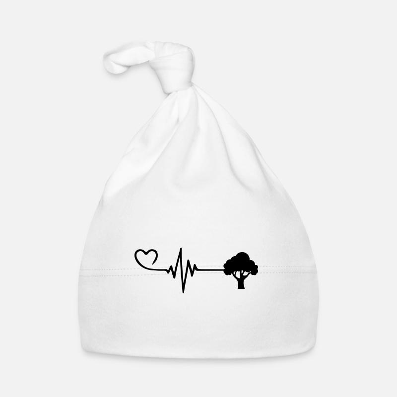 Baum Puls Herz Liebe Baby Bio-Mütze
