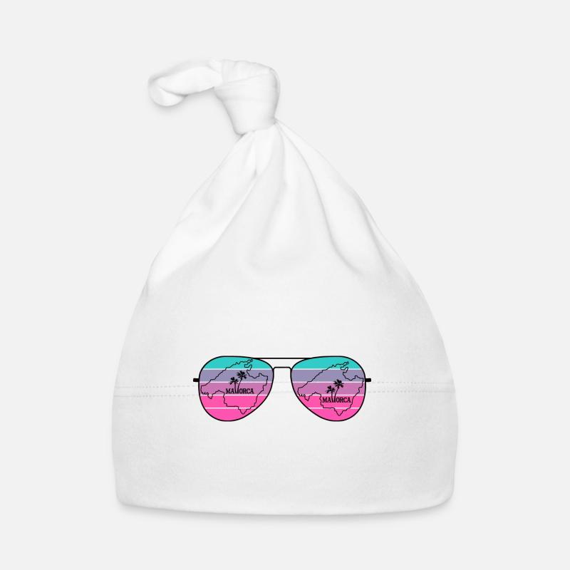 Lunettes de soleil avec carte de l’île de Majorque Bonnet bio Bébé