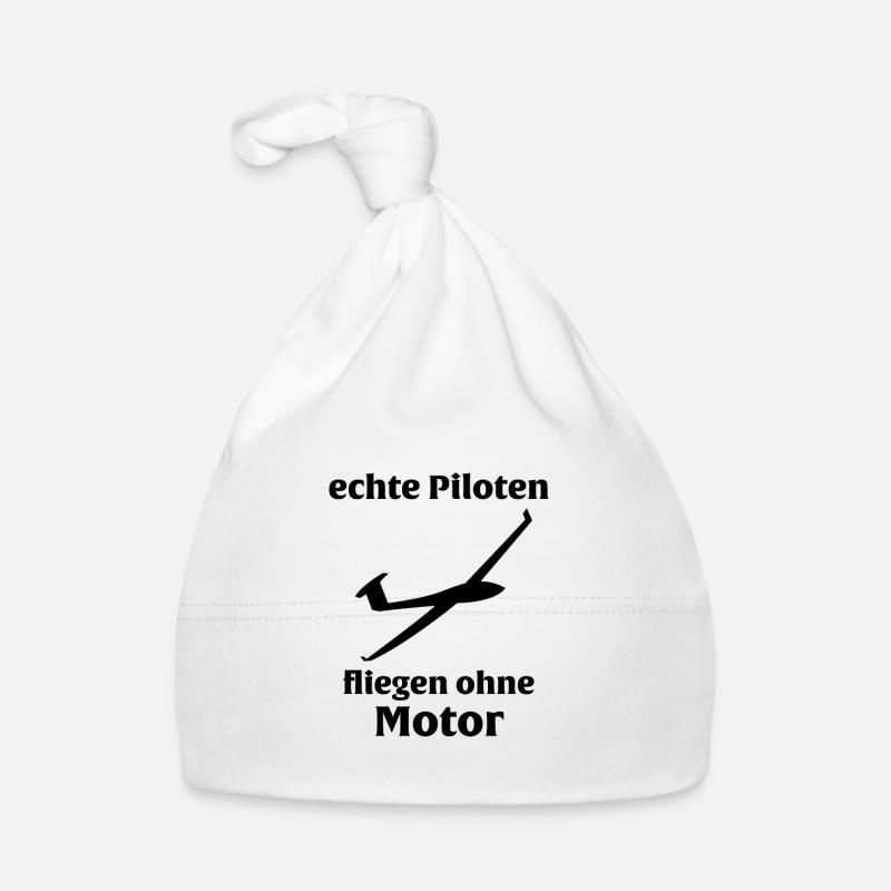 echte segelflug piloten lustig geschenk fliegen Baby Bio-Mütze